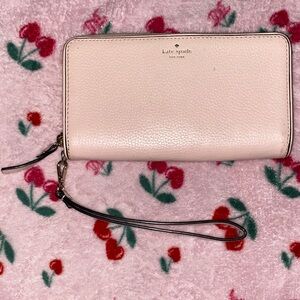 Kate Spade Light Pink Wristlet Clutch